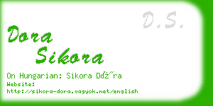 dora sikora business card